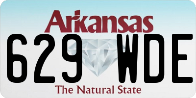 AR license plate 629WDE