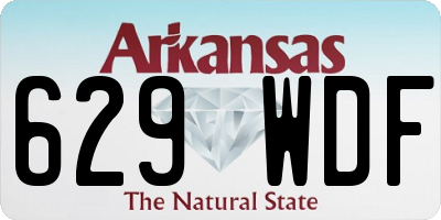 AR license plate 629WDF