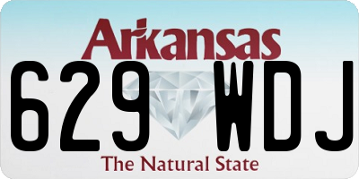 AR license plate 629WDJ