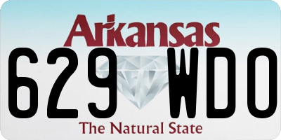 AR license plate 629WDO