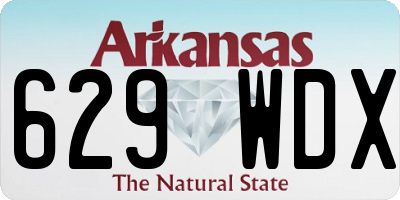 AR license plate 629WDX