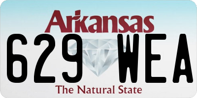 AR license plate 629WEA