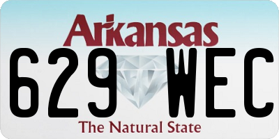 AR license plate 629WEC