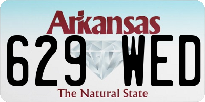 AR license plate 629WED