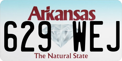 AR license plate 629WEJ