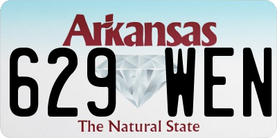 AR license plate 629WEN