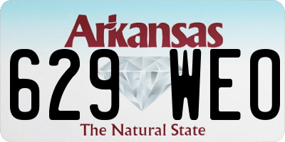AR license plate 629WEO