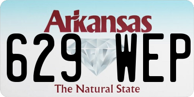 AR license plate 629WEP