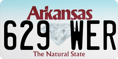 AR license plate 629WER