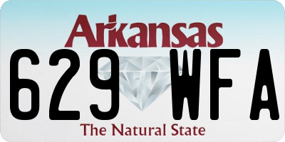 AR license plate 629WFA