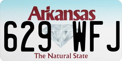 AR license plate 629WFJ