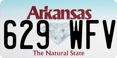 AR license plate 629WFV