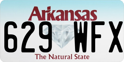 AR license plate 629WFX