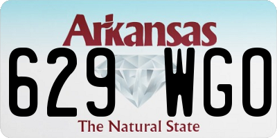 AR license plate 629WGO