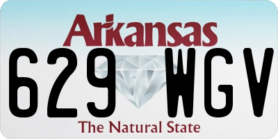 AR license plate 629WGV