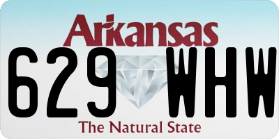 AR license plate 629WHW