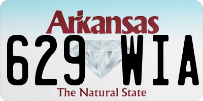 AR license plate 629WIA