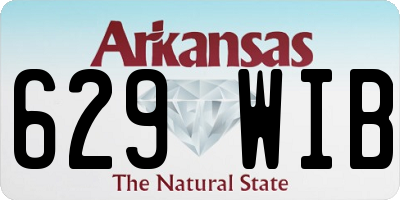 AR license plate 629WIB