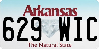 AR license plate 629WIC