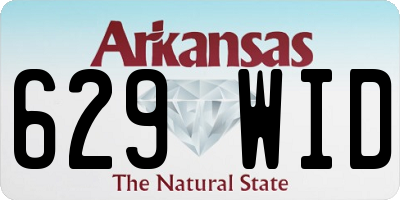 AR license plate 629WID