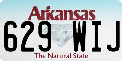 AR license plate 629WIJ
