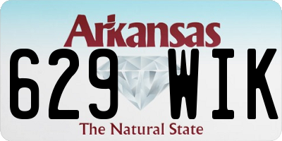 AR license plate 629WIK