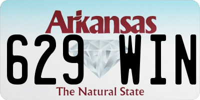 AR license plate 629WIN