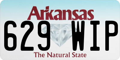 AR license plate 629WIP