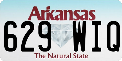 AR license plate 629WIQ