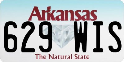 AR license plate 629WIS
