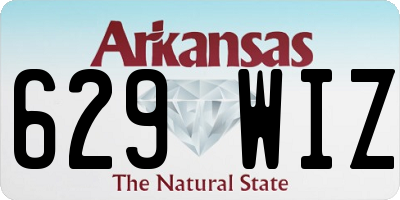AR license plate 629WIZ