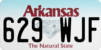 AR license plate 629WJF