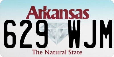 AR license plate 629WJM