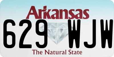 AR license plate 629WJW