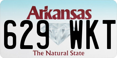 AR license plate 629WKT