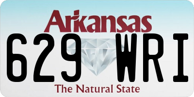 AR license plate 629WRI