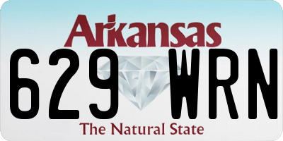 AR license plate 629WRN
