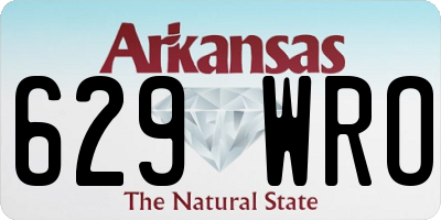 AR license plate 629WRO