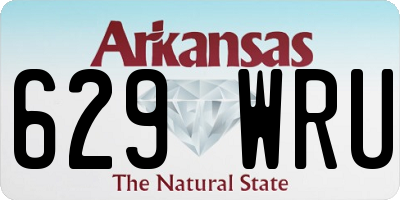 AR license plate 629WRU