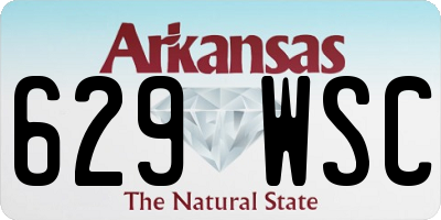 AR license plate 629WSC