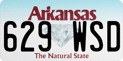 AR license plate 629WSD