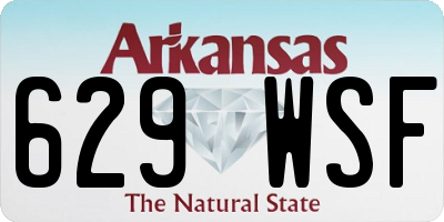 AR license plate 629WSF