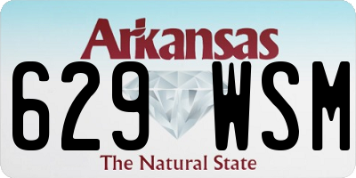AR license plate 629WSM