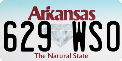 AR license plate 629WSO