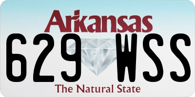AR license plate 629WSS
