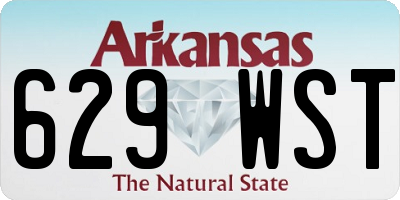 AR license plate 629WST