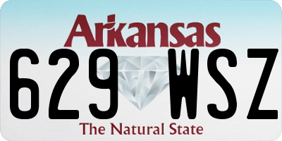 AR license plate 629WSZ