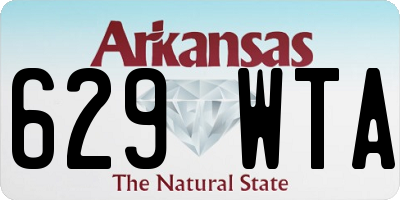 AR license plate 629WTA