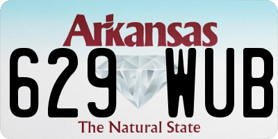 AR license plate 629WUB