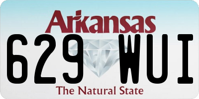 AR license plate 629WUI